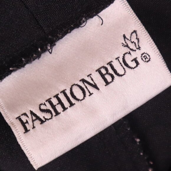 BLACK DRESS PANTS 16 Fashion Bug Vintage 90s Y2K USA Charcoal Office Work - Picture 7 of 9